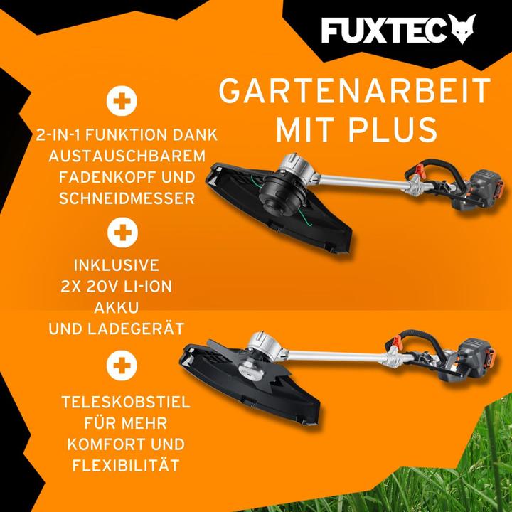 Image du produit Fuxtec FX-E2MS-SET (Couteaux en plastique, Fils coupe-herbe)