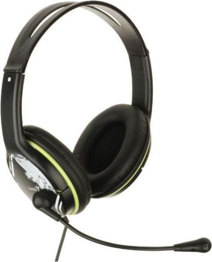 Genius HS-400A Headset schwarz/grün, Funktionen:Lautstärkenregler, Skype-kompatibel, Farbe:Vivid Green (Kabelgebunden)