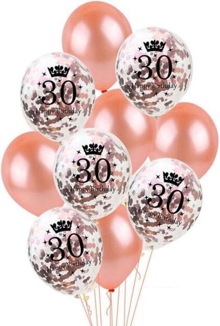 Actual product image MU Style Balloons 30th Birthday