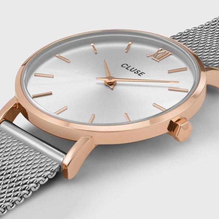 Actual product image Cluse Minuit Mesh Rosé (Analogue wristwatch, 33 mm)