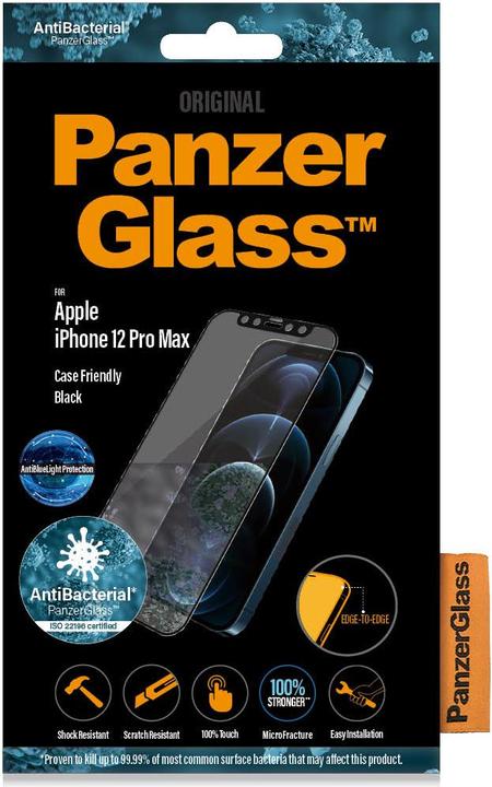 Image du produit PanzerGlass Case Friendly Black AB ABL (1 pièce(s), Apple iPhone 12 Pro Max)