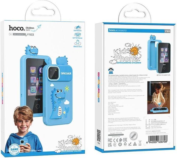 Produktbild Hoco Headphone with microphone gaming phone for kids 2,8" Y103 blue
