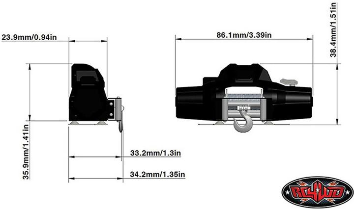 Produktbild Rc4Wd WARN Seilwinde Zeon 10