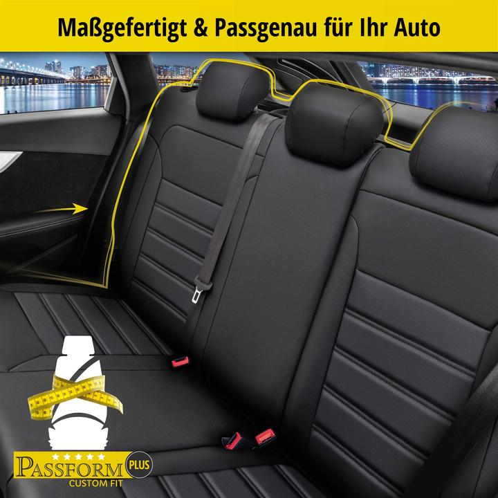 Image du produit Walser Housse de siège pour Ford Fiesta VI (CB1, CCN) 06/2008-aujourd'hui, 1 housse de banquette arrière