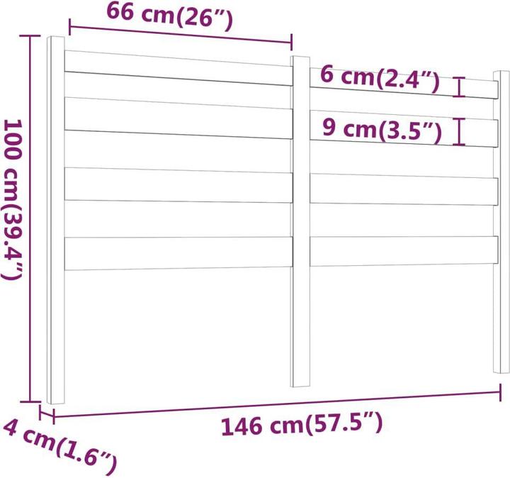 Produktbild VidaXL Bonar (146 x 4 x 100 cm)