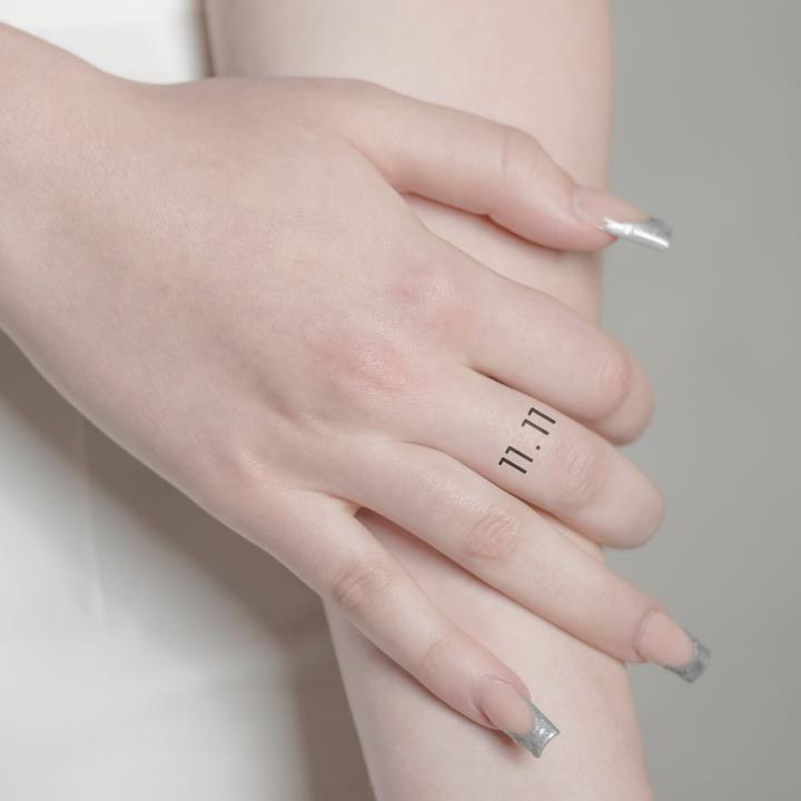 Actual product image minink Temporary tattoo - 11.11