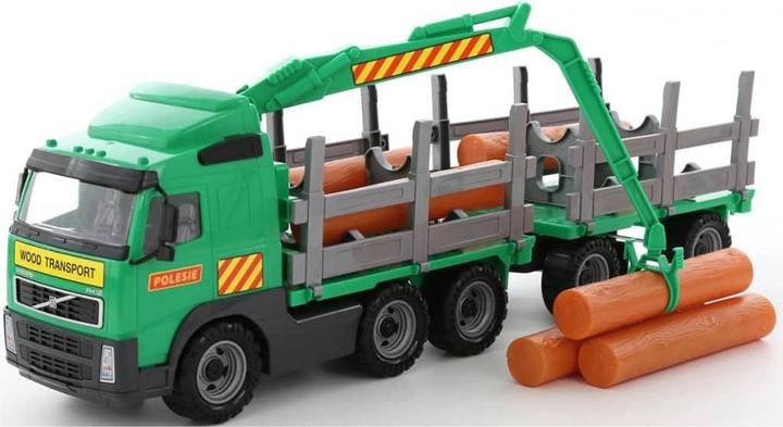 Actual product image Polesie Volvo wood transporter truck with trailer