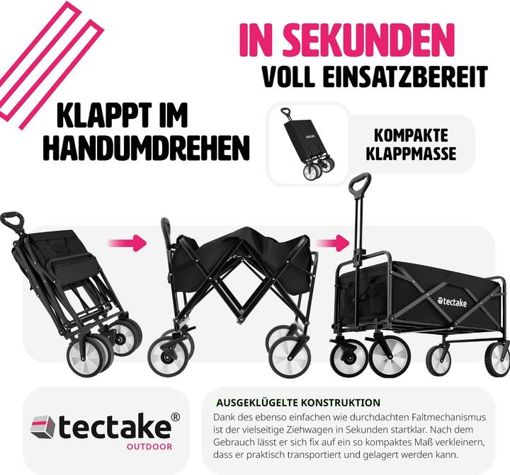 Actual product image tectake Foldable Leon handcart with brakes