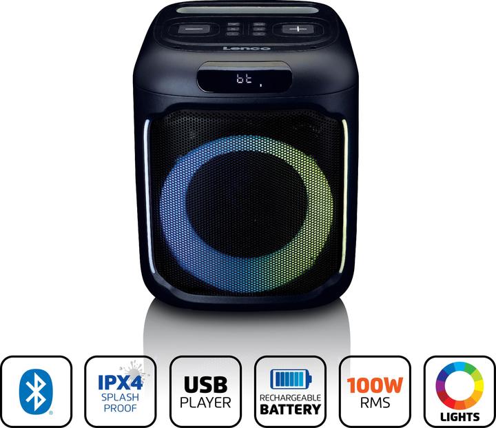 Image du produit Lenco PA-100PK (14 h, Fonctionnement sur batterie)