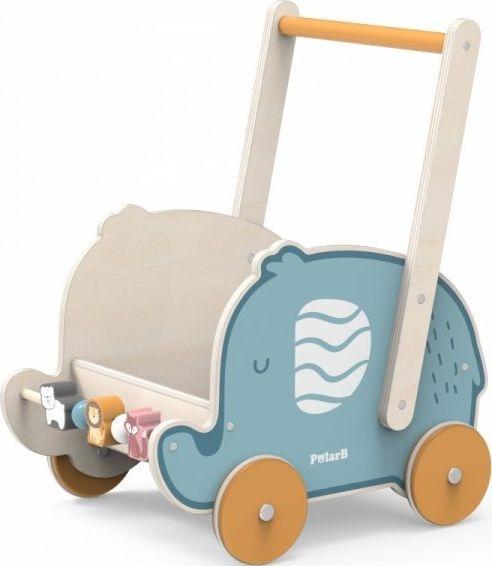 Actual product image Viga Toys Medinis stumdukas - vežimėlis lėlėms Drambliukas PolarB