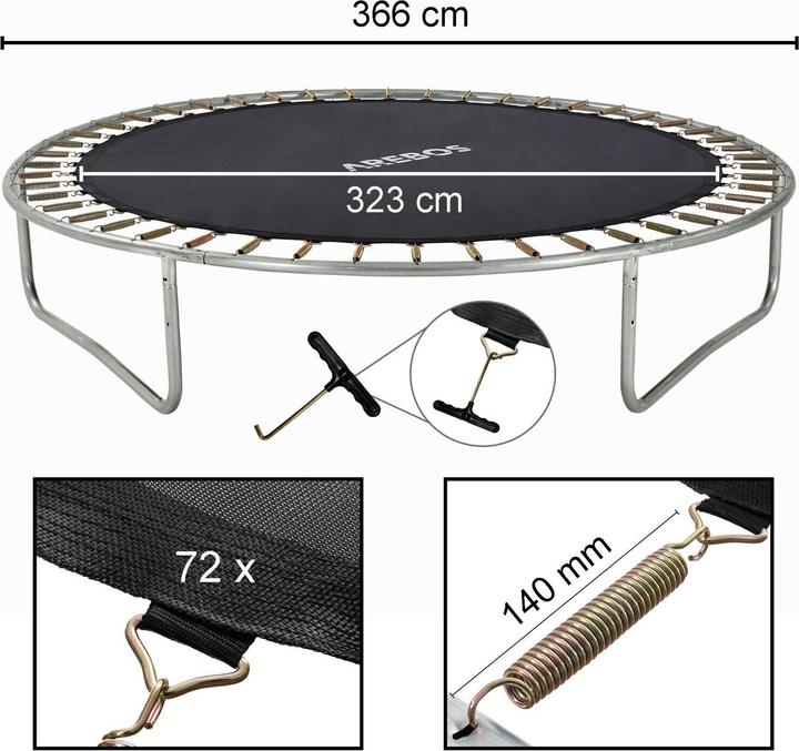Immagine prodotto Arebos Tappeto elastico per saltare