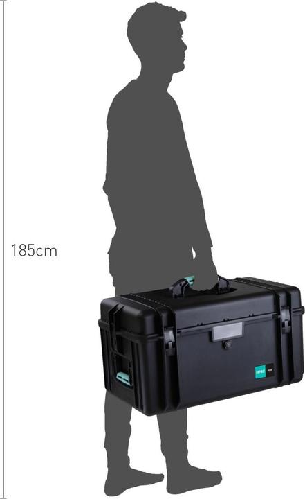 Produktbild HPRC 4300 Koffer mit Schaumstoff,schwarz/blau (Fotokoffer, 4 l)