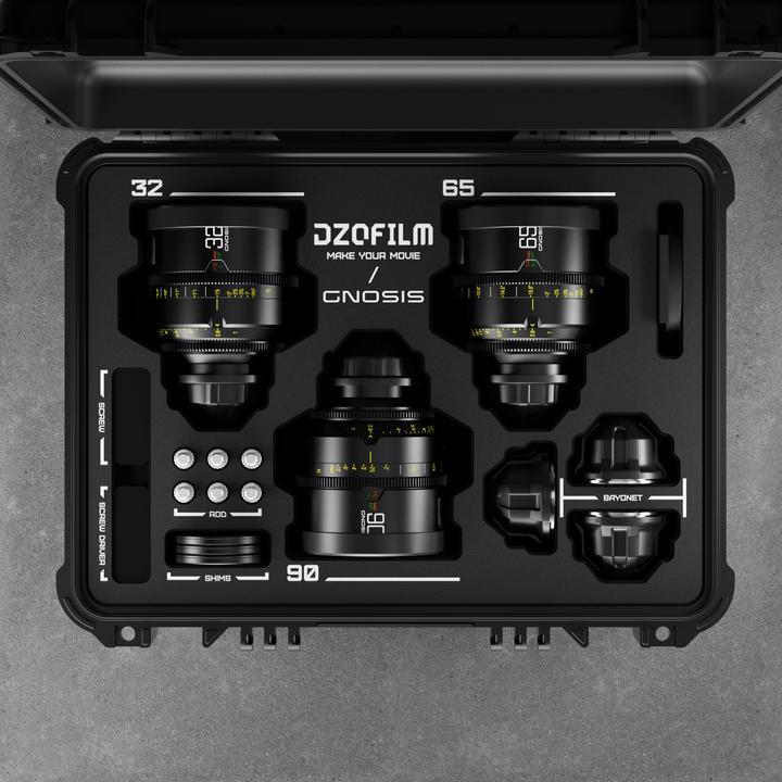 Image du produit Dzofilm Gnosis 3-Lens Kit (Macro 24/32/65 T2.8) impérial (PL, Plein format)