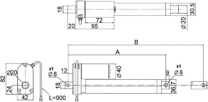 Productafbeelding Drive-System Europe Lineaire elektrische cilinder DSZY1
