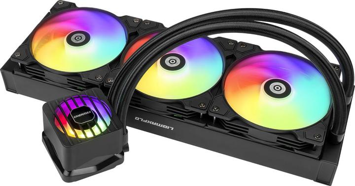 Produktbild Enermax LIQMAXFLO 420mm CPU AIO Flüssigkeitskühler - Xtreme Doppelkammerpumpe- VRM Wasserblock ARGB