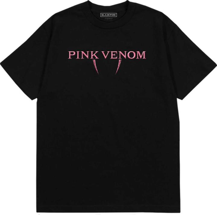 Immagine prodotto Music Brand Maglietta unisex adulto Venom rosa con logo in cotone stampato sul retro (S)