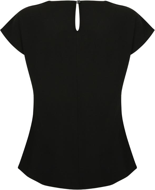 Image du produit Henbury Top avec design de plis à l'avant Manches courtes (L)