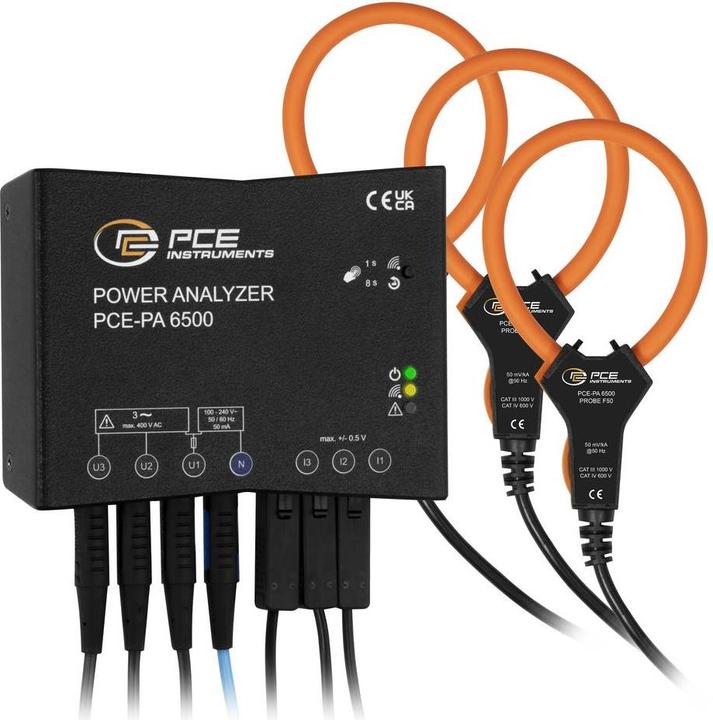 Actual product image PCE Instruments Netz-Analysegerät 3phasig, 1phasig mit Loggerfunktion, inkl. S (Analyzer)
