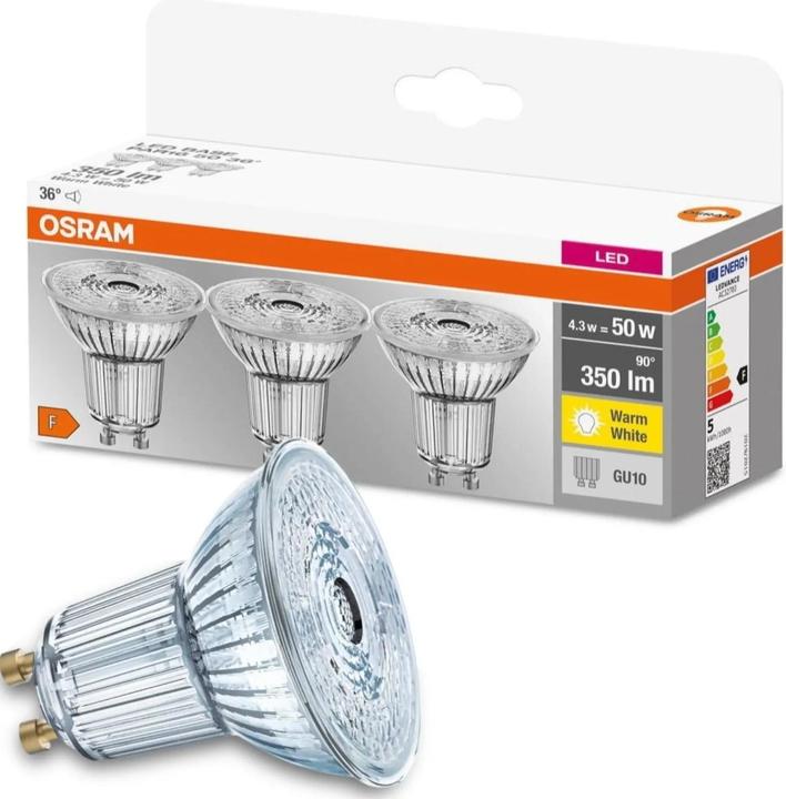 Actual product image Osram Led Base Par16 (GU10, 4.30 W, 350 lm, 3 x, F)