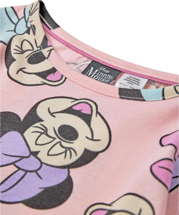 Actual product image Disney Girls Minnie Mouse All-Over Print Long Pyjama Set (128)