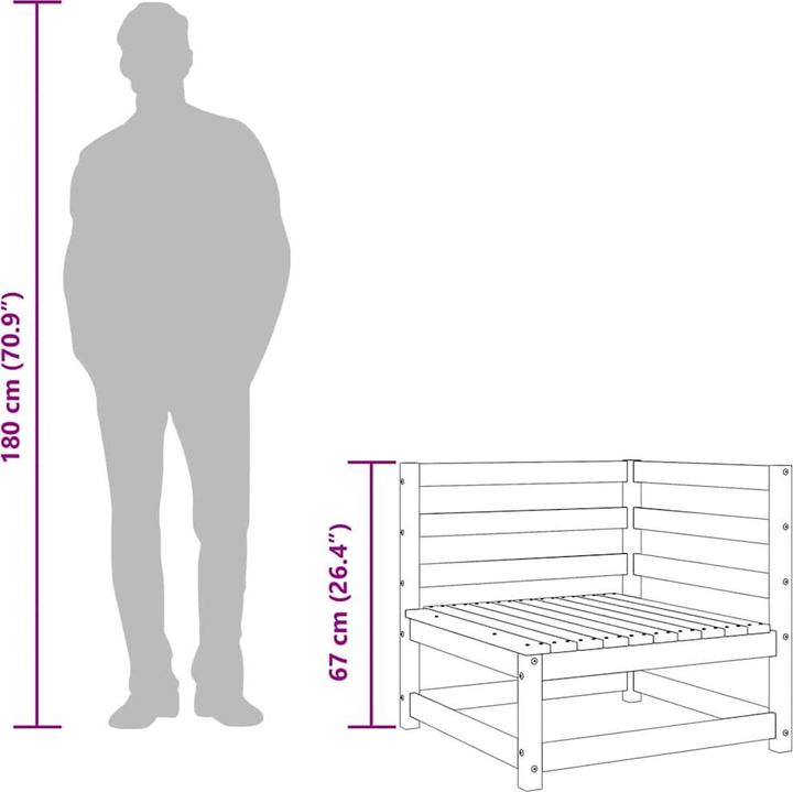 Actual product image VidaXL Garten-Lounge-Set