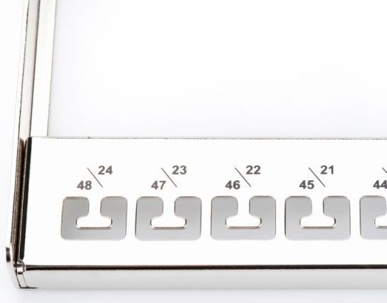 Produktbild Digitus Patch Panel Gehaeuse 1HE fuer Keystone Module 48-Port 48,3cm 19Zoll schwarz RAL 9005