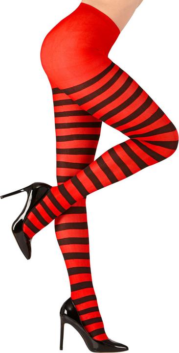 Immagine prodotto Widmann ROT-SCHWARZ GESTREIFTE STRUMPFHOSE 70 DEN, One Size Fits Most Adult