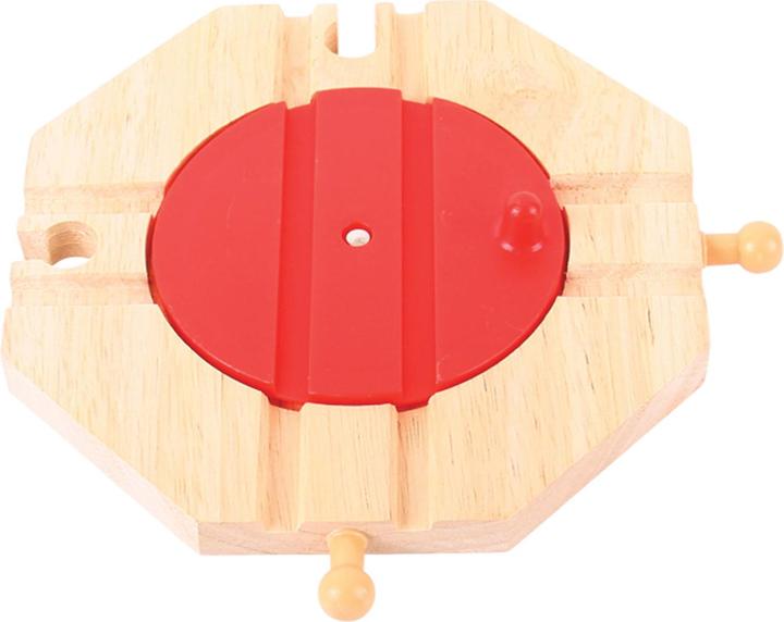 Actual product image Bigjigs Wooden rails 4-direction carousel