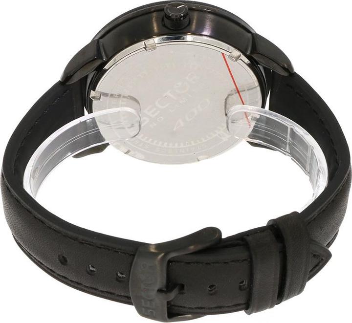 Actual product image Sector 400 3h 48mm Black Dial/strap (Analogue wristwatch, 48 mm)