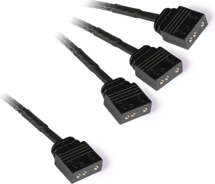 Image du produit Alphacool KAB Y-Splitter aRGB 3-Pin vers 3x 3-Pin 15cm