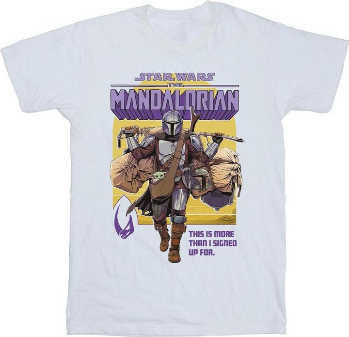 Image du produit Star Wars - T-shirt THE MANDALORIAN MORE THAN SIGNED UP FOR - Homme (4XL)
