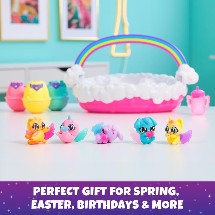 Produktbild Hatchimals EGG COL Hatch Neon Rainbow Basket GML