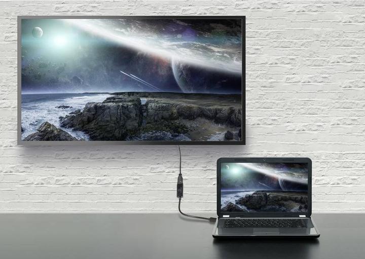 Produktbild Renkforce Mini-DisplayPort Adapterkabel HDMI-A Buchse 0.55 m Schwarz RF-5947252 (0.16 m, HDMI)
