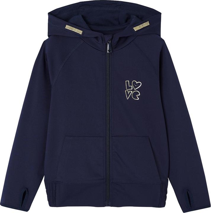 Produktbild Vertbaudet Mädchen Sport-Set: Kapuzensweatjacke & Leggings aus Funktionsmaterial (140)