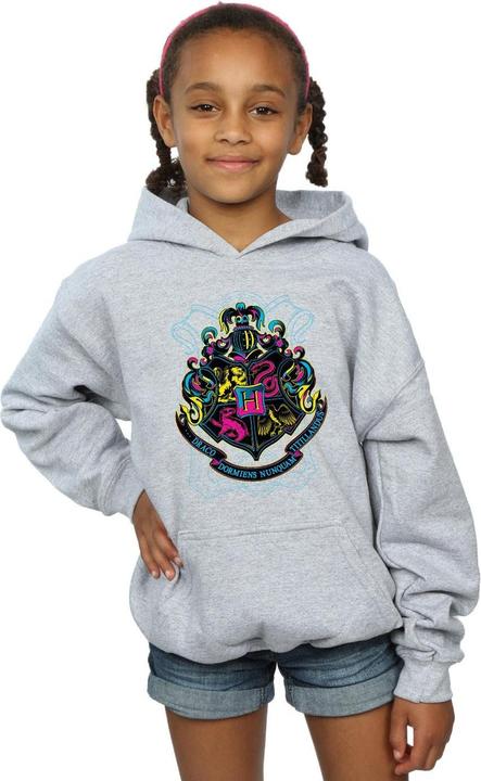 Actual product image Girls Hogwarts Crest Cotton Hoodie (116)