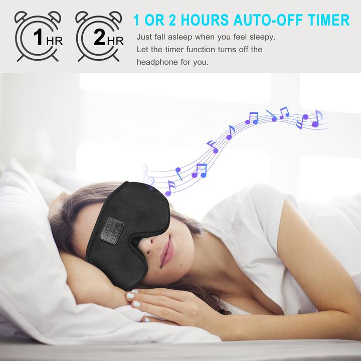 Actual product image PhoneLook Premium Bluetooth Schlafmaske Kopfband mit integrierten Musik Lautsprechern