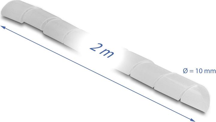 Productafbeelding Delock Spiro buis flexibel 2 m x 10 mm Transparant (Spiraalslang van kabels, 200 cm)