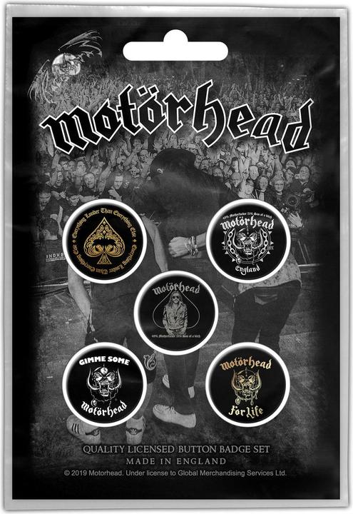 Image du produit Motorhead Badge Clean Your Clock (pack de 5)