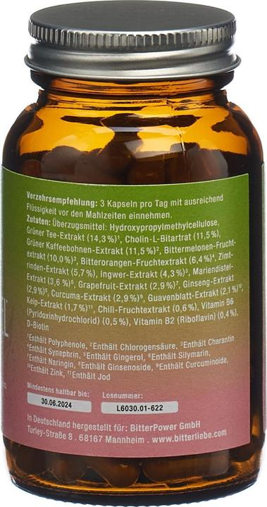 Produktbild Bitterliebe Bitter Stoffwechsel Komplex (90 Stück, Kapseln, 203 g)