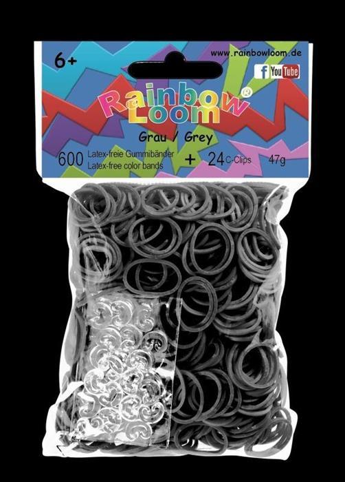 Produktbild Rainbow Loom Gummibänder Grau (24 Stk.)