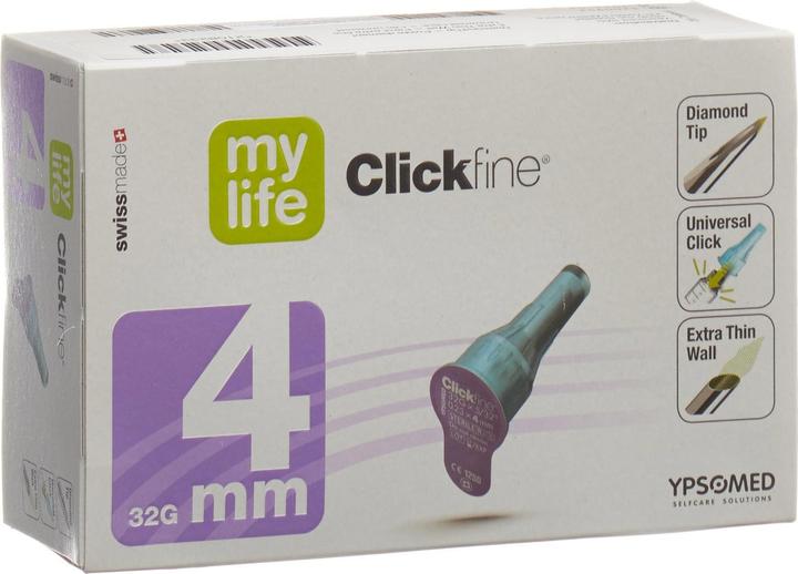 Mylife Clickfine Pen Nadeln 4mm 32G (Pen Nadeln + Einmalkanülen)