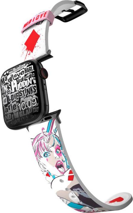 Produktbild Moby Fox Armband Smartwatch Harley Quinn Mad Love 22 mm (22 mm, Edelstahl, Silikon)