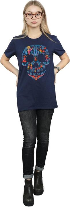 Actual product image La Maison du Coco Womens/Ladies Skull Cotton Boyfriend T-Shirt (3XL)