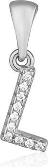 Produktbild JVD Silver pendant with zircons letter "L" SVLP0948XH2BI0L