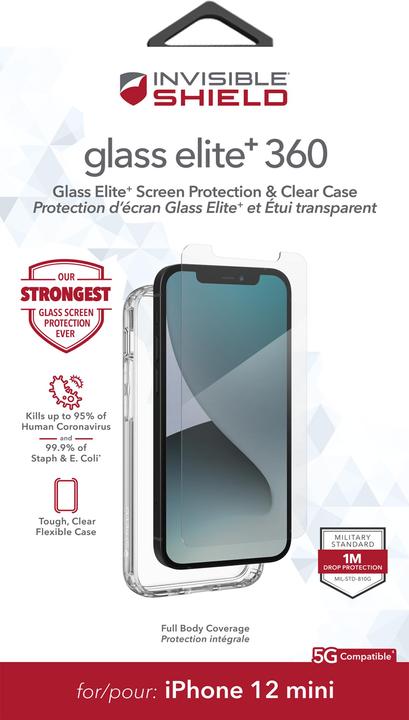 Image du produit Zagg InvisibleShield Glass Elite+ 360 (Apple iPhone 12 mini)
