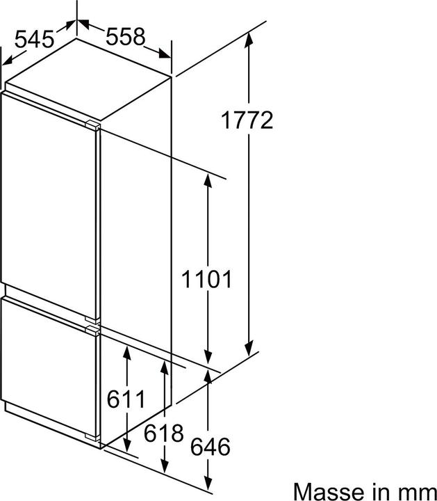 Actual product image Bosch Hausgeräte KIS87ADE0H (272 l)