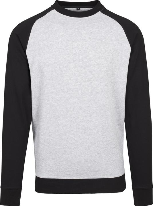Build Your Brand Raglan Crew Neck Shirt (S)