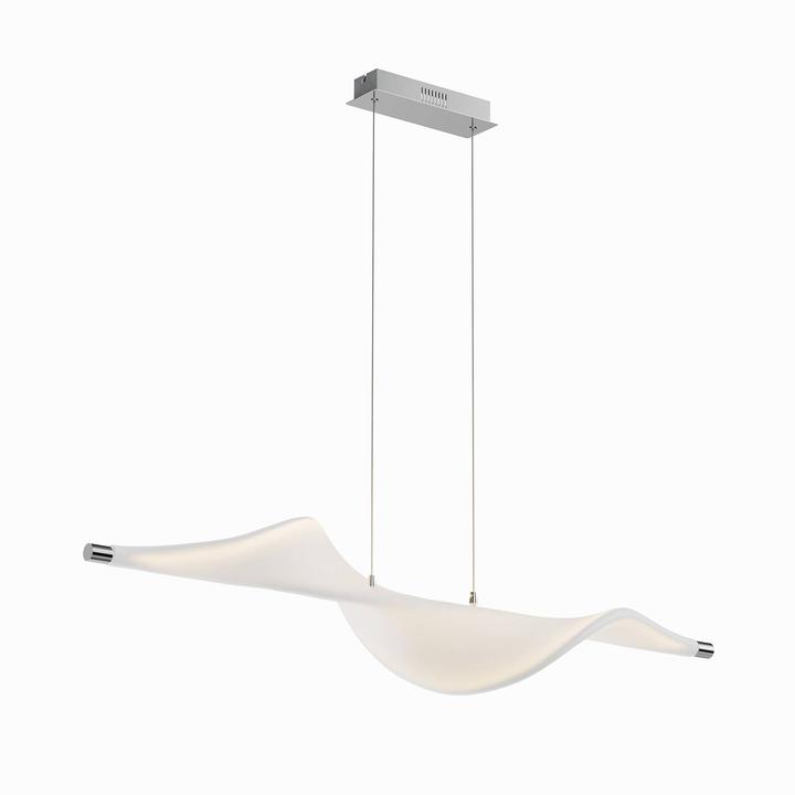 Actual product image Lucande Edano pendant light White/Chrome (1360 lm)