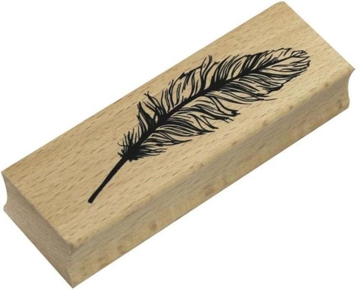 Produktbild Artoz Motivstempel Feder Hellbraun