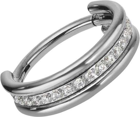 Actual product image Bijouteria Ear piercing (Titanium, Crystal)